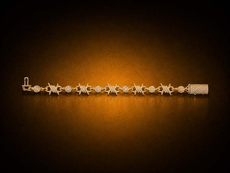 Spike Moissanite Bracelet (S925)